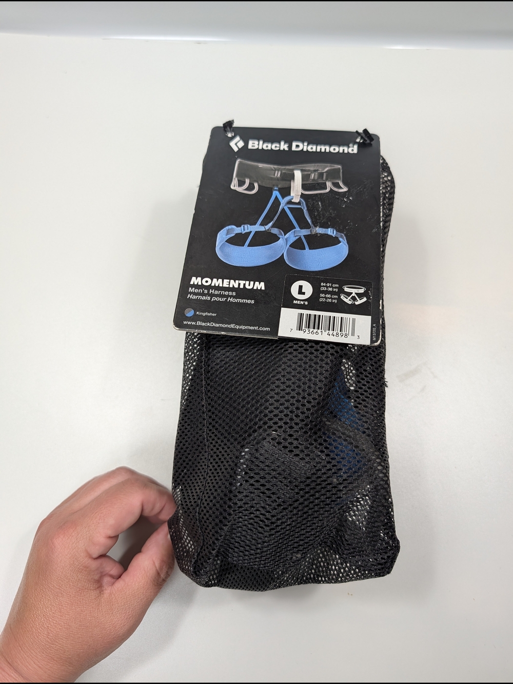 Black Diamond Momentum Men's Harness - Blue, Large